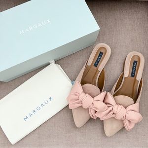 Margaux The Mule in Rose Suede